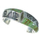 Turquoise Southwestern Silver Water Wave Cuff Bracelet AX77958